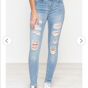 Pacsun Mae blue perfect fit jeggings